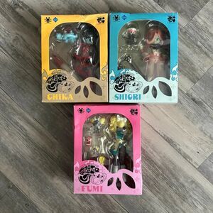 Vintage 2002 Miznotic Fantasy Shiori Chika Fumi Vinyl Figures Bundle RARE
